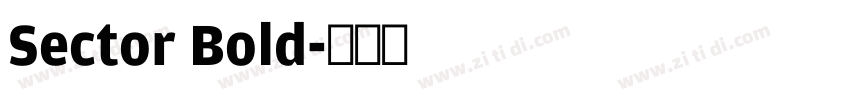 Sector Bold字体转换